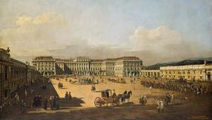 Bernardo Bellotto - Das kaiserliche Lustschloß Schönbrunn, Ehrenhofseite