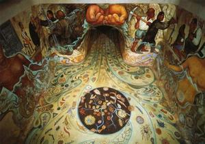 Diego Rivera - The Hands of Nature Offering Water