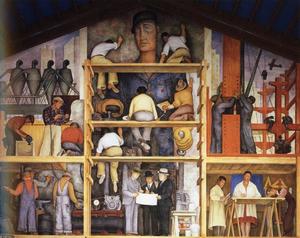 Diego Rivera - The Making of a Fresco, Showing The Building of a City