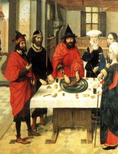  Museum Art Reproductions The Feast of the Passover by Dierec Bouts (1410-1475) | WahooArt.com