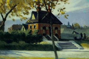 Edward Hopper - Small Town Station