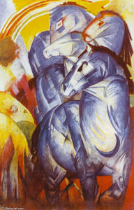 Franz Marc - The Tower of Blue Horses