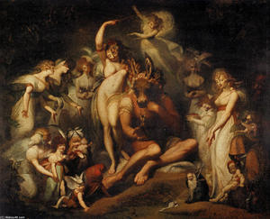 Henry Fuseli (Johann Heinrich Füssli) - Titania and Bottom with the Ass-s Head