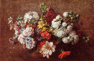 Henri Fantin Latour - Bouquet of Flowers 1