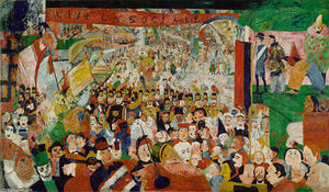  Paintings Reproductions Entry of Christ Into Brussels, 1888 by James Ensor (1860-1949, Belgium) | WahooArt.com
