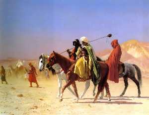 Jean Léon Gérôme - Arabs Crossing the Desert