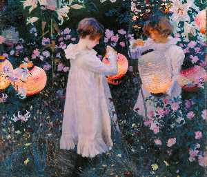 John Singer Sargent - Carnation, Lily, Lily, Rose