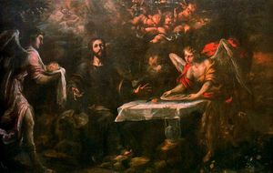 Juan De Valdés Leal - Cristo servido por los ángeles
