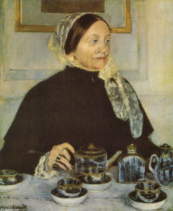 Mary Stevenson Cassatt - Lady at the tea table