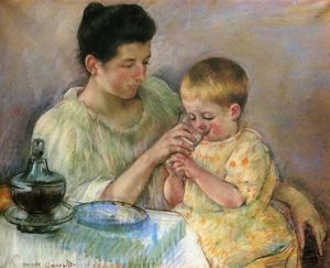 Mary Stevenson Cassatt - Mother Feeding Child