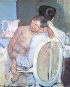 Mary Stevenson Cassatt - Mother Holding a Child in Her Arms