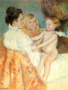 Mary Stevenson Cassatt - Mother Sara and the Baby counterproof
