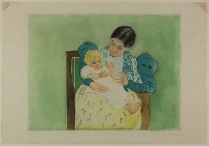 Mary Stevenson Cassatt - The Barefooted Child