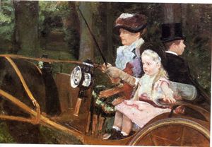 Mary Stevenson Cassatt - Woman and child driving