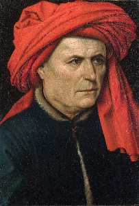  Artwork Replica Portrait of a Man by Robert Campin (Master Of Flemalle) (1375-1444, France) | WahooArt.com