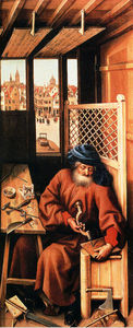 Robert Campin (Master Of Flemalle) - St. Joseph Portrayed As A Medieval Carpenter (Center Panel Of The Merode Altarpiece)