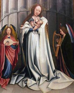 Robert Campin (Master Of Flemalle) - Virgin ^ Child in an apse