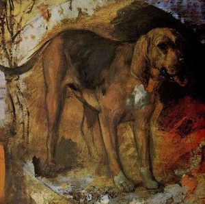 William Holman Hunt - A Bloodhound