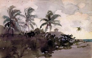 Winslow Homer - Coconut Palms