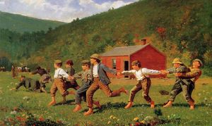 Winslow Homer - Snap the Whip - (own a famous paintings reproduction)