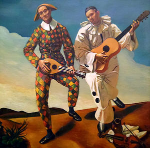 André Derain - Harlequin and Pierrot