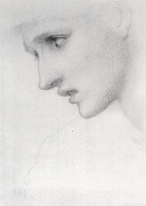 Edward Coley Burne-Jones - Profile To The Left