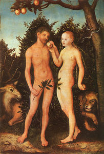 Lucas Cranach The Elder - Adam and Eve - (Buy fine Art Reproductions)