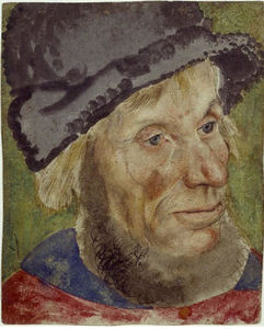 Lucas Cranach The Elder - Head of a peasant man