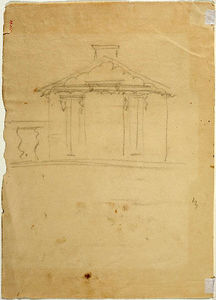 Thomas Cole - Free Hand Drawing of Elevat