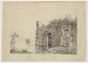 Thomas Cole - Ruins with Arch by River