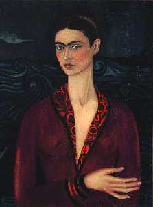 Frida Kahlo - Autorretrato con vestido de Terciopelo