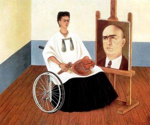 Frida Kahlo - Sef-portrait with Doctor Juan Farill