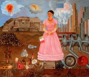 Frida Kahlo - Self-Portrait on the Bordeline Between Mexico and the United States