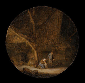Adriaen Van Ostade - Interior With A Peasant Family 1