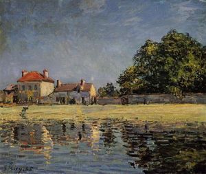Alfred Sisley - Banks of the Loing, Saint Mammes