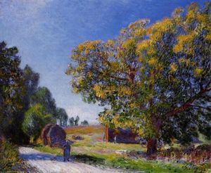 Alfred Sisley - Fields around the Forest