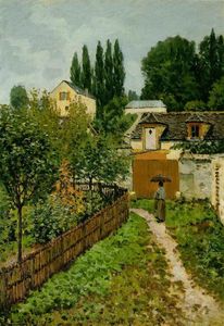 Alfred Sisley - Garden Path in Louveciennes (Chemin de l'Etarche)