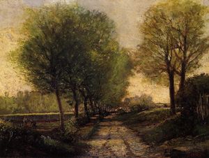 Alfred Sisley - Lane near a Small Town - (buy famous paintings)