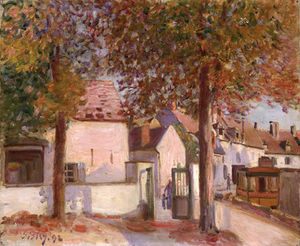 Alfred Sisley - View in Moret (Rue de Fosses)