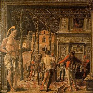 Andrea Mantegna - Martyrdom of St Christopher and Removal of his Body