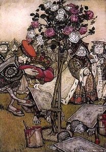 Arthur Rackham - Alice in Wonderland. The Queen-s Croquet Ground