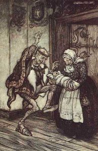Arthur Rackham - The King could not contain himself for joy
