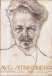 Carl Larsson - August Strindberg