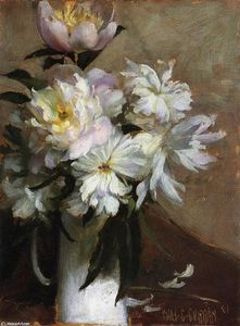 Charles Courtney Curran - Peonies 1