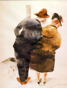 Charles Demuth - Man and woman, Provincetown