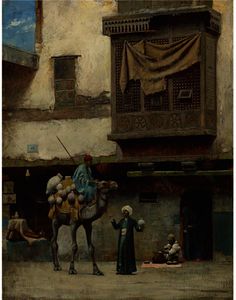 Charles Sprague Pearce - THE POTTERY SELLER IN OLD CITY CAIRO