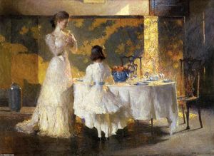 Frank Weston Benson - The Artist's Daughters (aka The Dining Room)