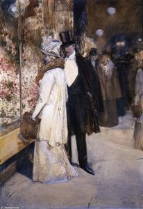 Frederick Childe Hassam - A New Year-s Nocturne, New York
