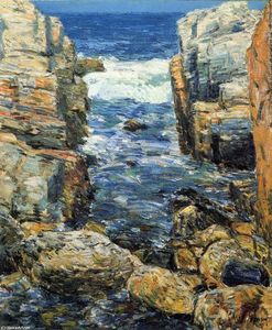 Frederick Childe Hassam - The South Gorge, Appledore, Isles of Shoals
