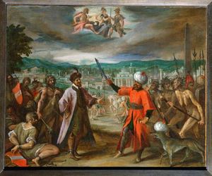 Hans Von Aachen - Allegory on the declaration of war before Constantinople